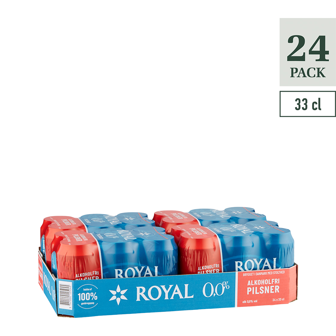 Royal 0,0% 0,33L 4X6-PACK CANS/CASE