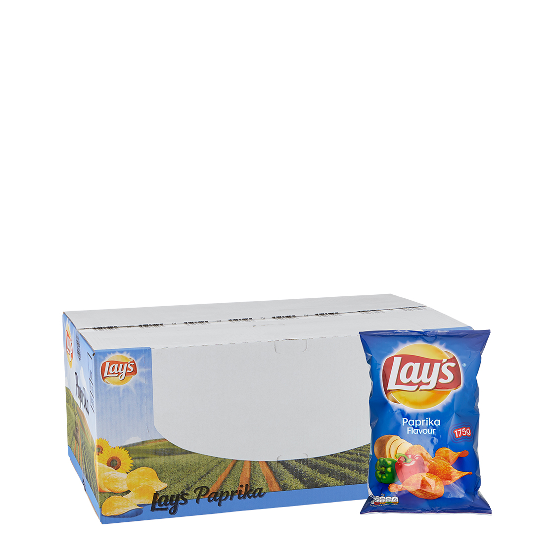 Lays Chips Paprika 175G 18 BAGS/CASE