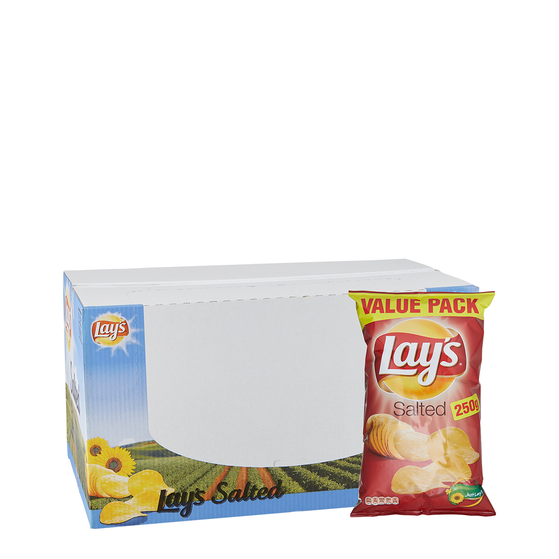 Lays Chips Salted XL 250G 15 BAGS/CASE