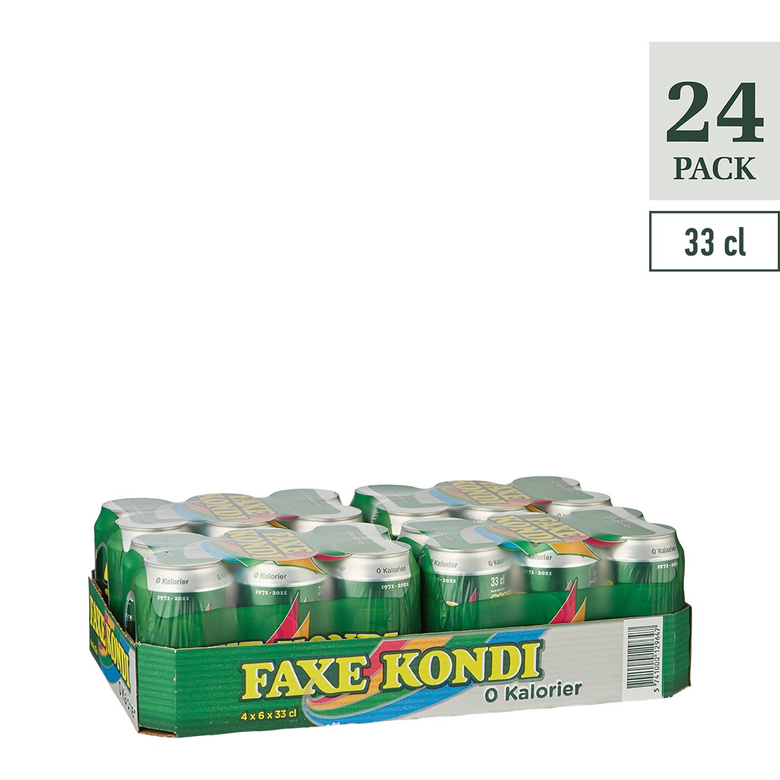 Faxe Kondi 0 Kalorier 0,33L 4X6-PACK CANS/CASE