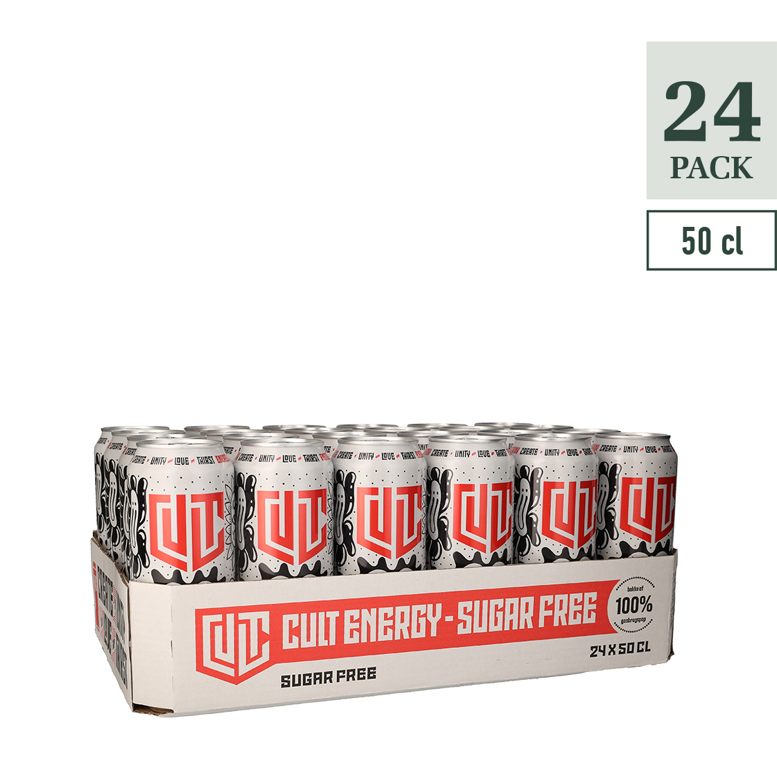 CULT ENERGY SUGAR FREE 0,5L 24 CANS/CASE