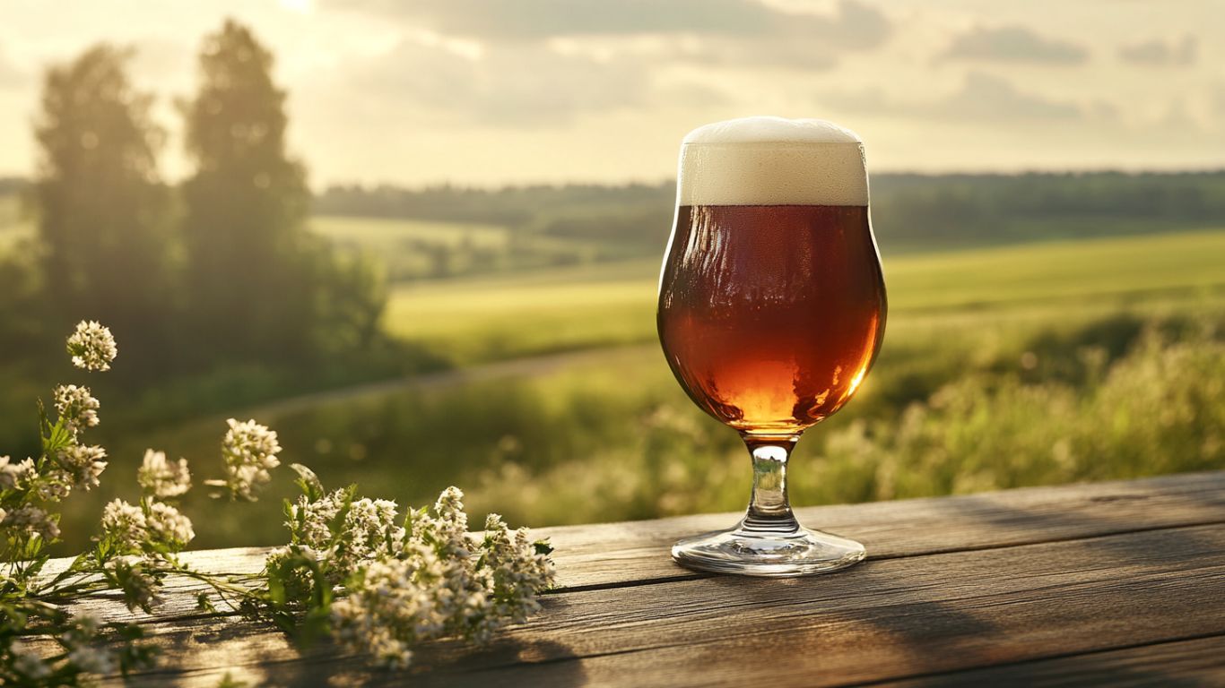 Animeret kort over Nordeuropa og Skandinavien, Classic øl i glas til højre