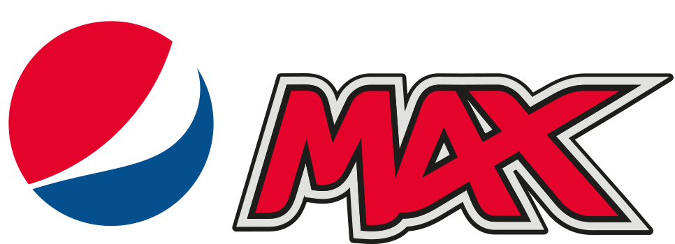 Pepsi Max logo på hvid baggrund.